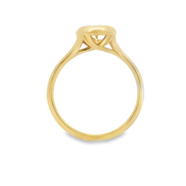 2 CT Bezel Set Oval Lab Diamond Ring Image 3 Van Adams Jewelers Snellville, GA