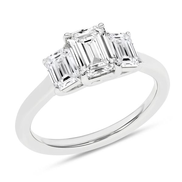 3-Stone Engagement Ring Lab Grown Van Adams Jewelers Snellville, GA