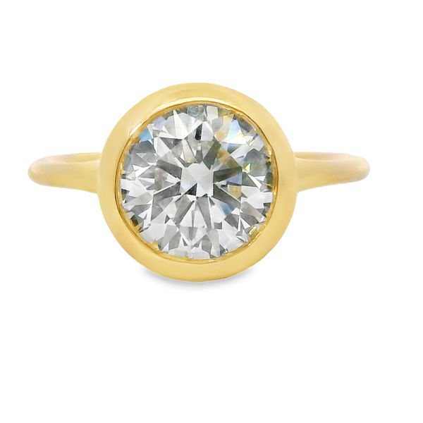 2 CT Lab Grown Diamond in Bezel Set Ring Van Adams Jewelers Snellville, GA