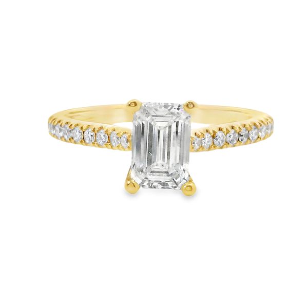 Emerald Cut Lab Grown Diamond Engagement Ring Van Adams Jewelers Snellville, GA
