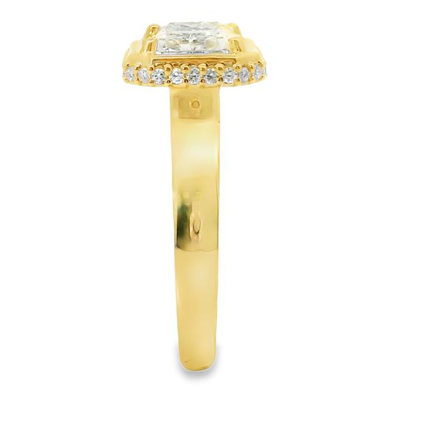 2 CT Radiant Lab Grown Diamond Contemporary Ring Image 4 Van Adams Jewelers Snellville, GA