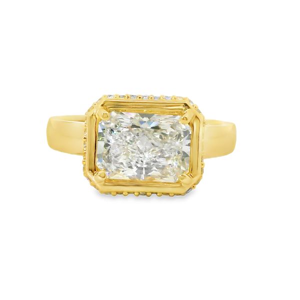 2 CT Radiant Lab Grown Diamond Contemporary Ring Van Adams Jewelers Snellville, GA