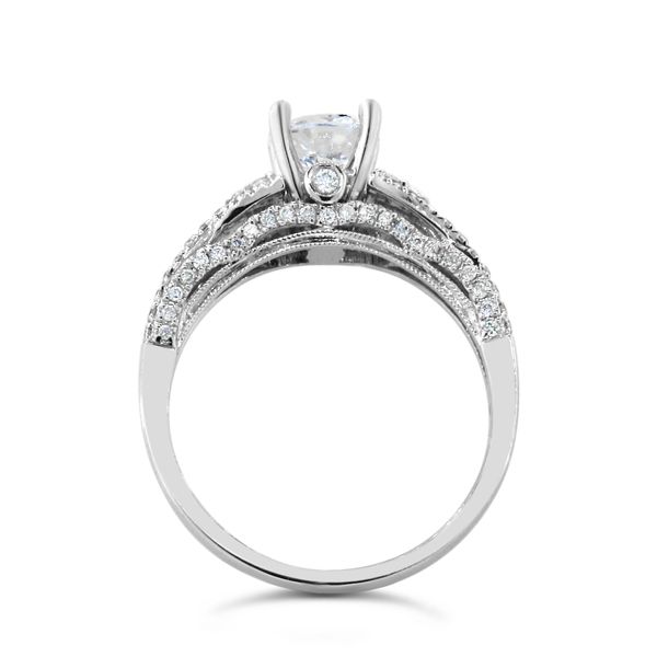18K White Gold Diamond Semi-Mount Image 2 Van Adams Jewelers Snellville, GA