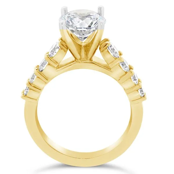 14K Yellow Gold Diamond Semi-Mount Image 2 Van Adams Jewelers Snellville, GA