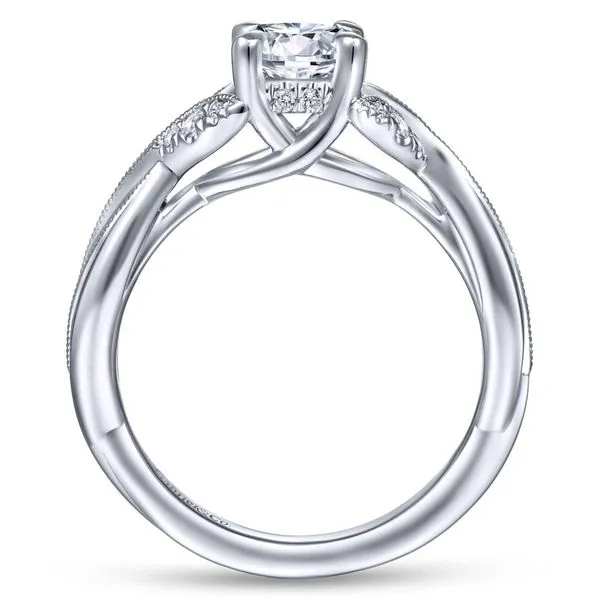 Gabriel & Co. 14K White Gold Diamond Semi-Mount Image 2 Van Adams Jewelers Snellville, GA