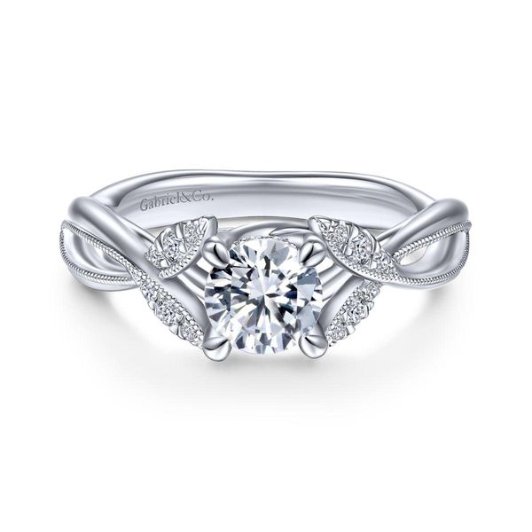 Gabriel & Co. 14K White Gold Diamond Semi-Mount Van Adams Jewelers Snellville, GA