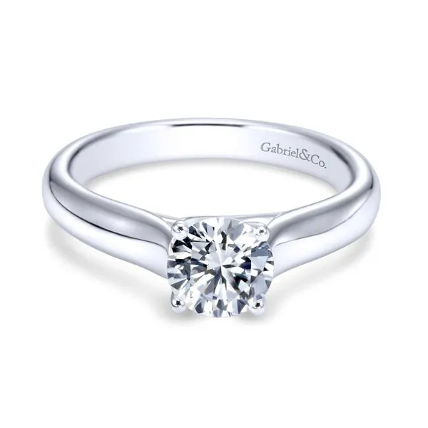 Gabriel & Co. 14K White Gold Semi-Mount Van Adams Jewelers Snellville, GA