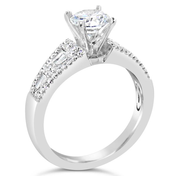 18K White Gold Diamond Semi-Mount Image 2 Van Adams Jewelers Snellville, GA