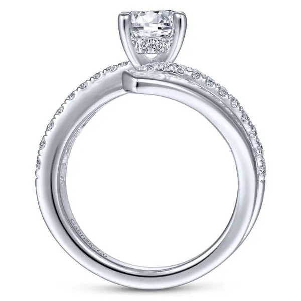 Gabriel & Co. 14K White Gold Diamond Semi-Mount Image 2 Van Adams Jewelers Snellville, GA