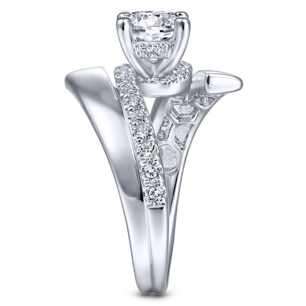 Gabriel & Co. 14K White Gold Diamond Semi-Mount Image 5 Van Adams Jewelers Snellville, GA