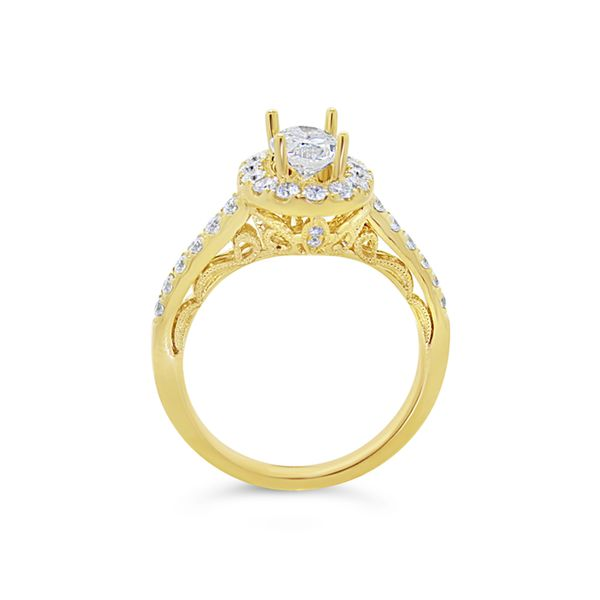 14K Yellow Gold Diamond Semi-Mount Image 2 Van Adams Jewelers Snellville, GA