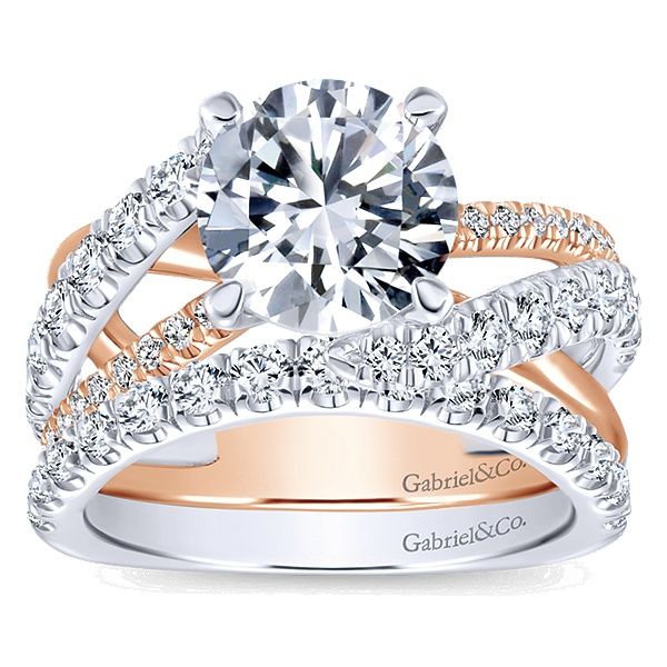 14K Diamond Semi-Mount Engagement Ring - Main Image