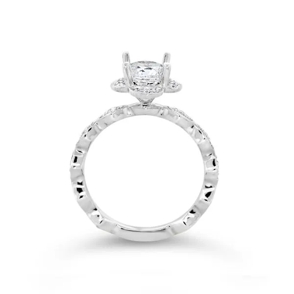 14K White Gold Diamond Semi-Mount Image 2 Van Adams Jewelers Snellville, GA