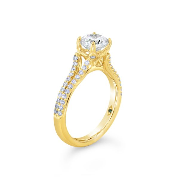 14K Yellow Gold Diamond Semi-Mount Image 2 Van Adams Jewelers Snellville, GA