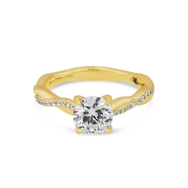 14K Yellow Gold Diamond Semi-Mount Van Adams Jewelers Snellville, GA