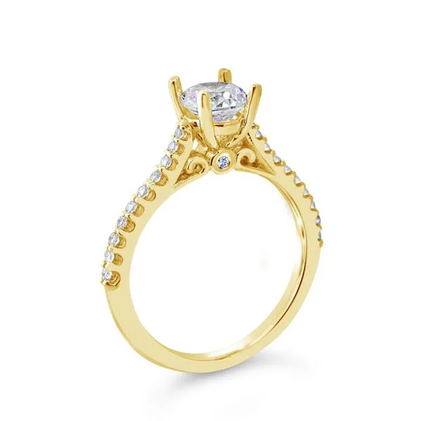 Van Adams Collection 14K Yellow Gold Diamond Semi-Mount