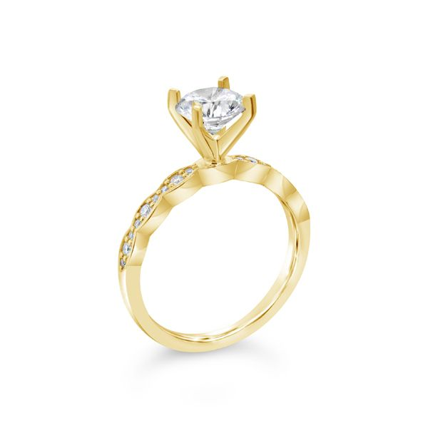 Van Adam's Collection 14K Yellow Gold Diamond Semi-Mount Image 2 Van Adams Jewelers Snellville, GA