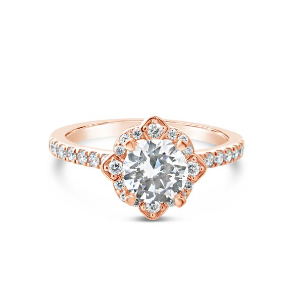 Van Adam's Collection 14K Rose Gold Diamond Semi-Mount Van Adams Jewelers Snellville, GA