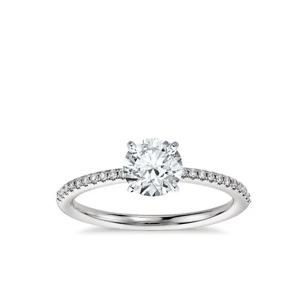 Platinum Diamond Semi-Mount Engagement Ring Van Adams Jewelers Snellville, GA