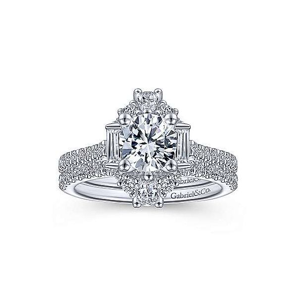 Gabriel & Co. 14K White Gold Diamond Semi-Mount Van Adams Jewelers Snellville, GA