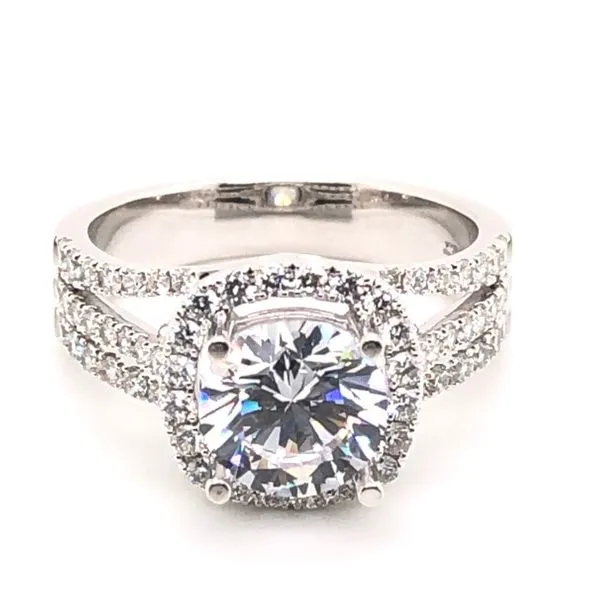 Van Adam's Collection 14K White Gold Diamond Semi-Mount Van Adams Jewelers Snellville, GA