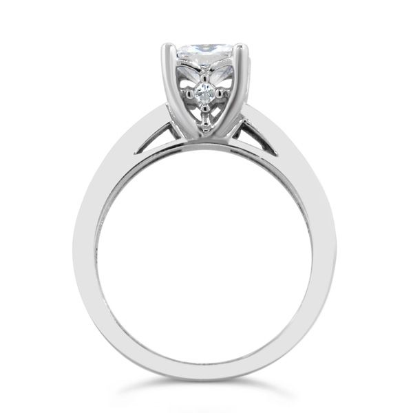 14K White Gold Diamond Semi-Mount Image 2 Van Adams Jewelers Snellville, GA