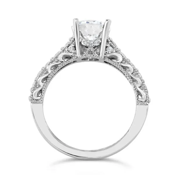Van Adams Collection Platinum Diamond Semi-Mount
