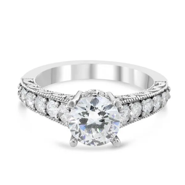 Van Adam's Collection Platinum Diamond Semi-Mount Van Adams Jewelers Snellville, GA