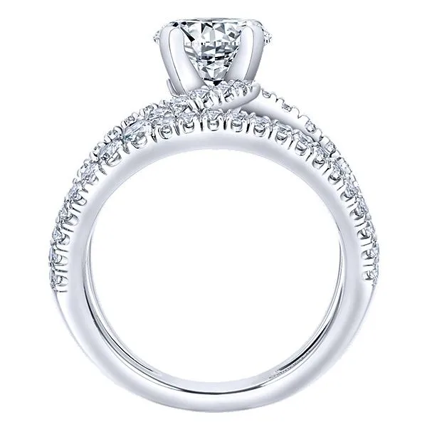 Gabriel & Co. 14K White Gold Semi Mount Image 2 Van Adams Jewelers Snellville, GA