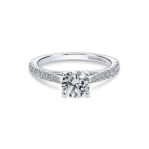 Gabriel & Co. 14K White Gold Semi Mount Van Adams Jewelers Snellville, GA