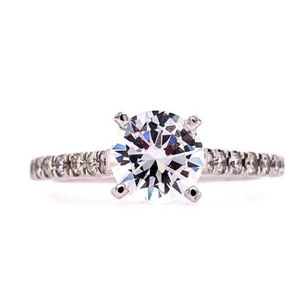14K White Gold Engagement Ring Semi Mount Van Adams Jewelers Snellville, GA