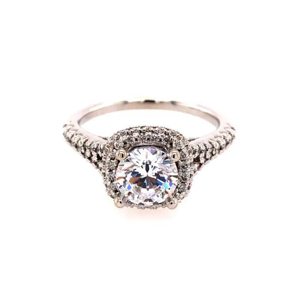 Van Adam's Collection 14K White Gold Diamond Semi-Mount Image 2 Van Adams Jewelers Snellville, GA