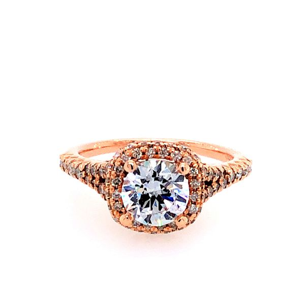 Van Adam's Collection 14K Rose Gold Diamond Semi-Mount Engagement Ring Van Adams Jewelers Snellville, GA