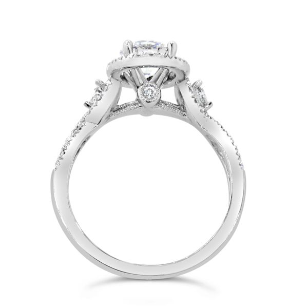 18K White Gold Diamond Semi Mounted Engagement Ring Image 2 Van Adams Jewelers Snellville, GA