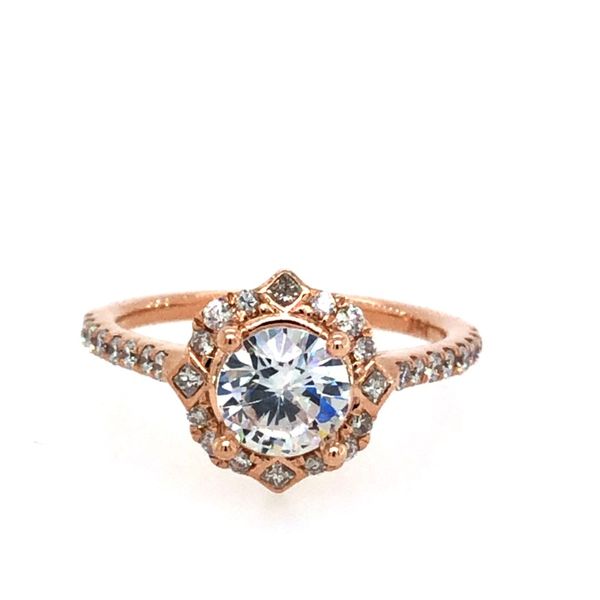 Rose Gold Engagement Ring Setting Van Adams Jewelers Snellville, GA