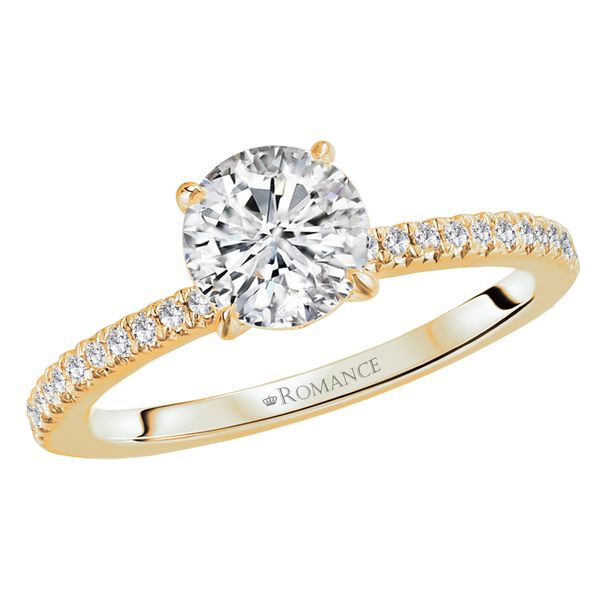 14K Rose Gold Engagement Ring Setting Van Adams Jewelers Snellville, GA