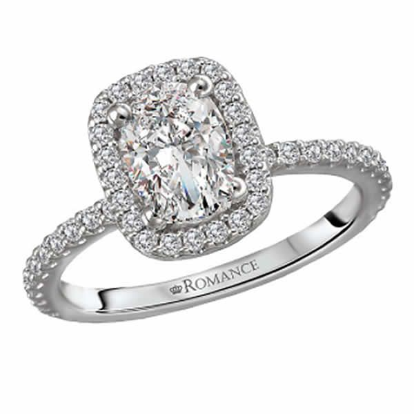 Oval Halo Engagement Ring Setting Van Adams Jewelers Snellville, GA