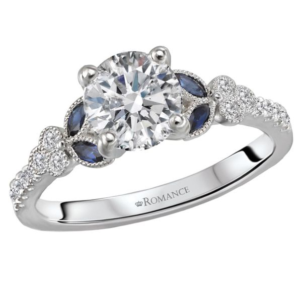 Sapphire and Diamond Engagement Ring Van Adams Jewelers Snellville, GA