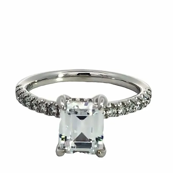 Diamond Engagement Ring Setting for Emerald or Radiant Cut Van Adams Jewelers Snellville, GA
