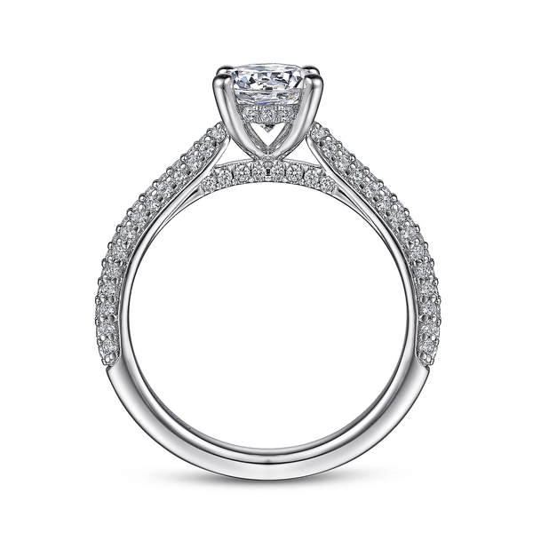 Gorgeous 14K White Gold Diamond Engagement Ring Image 2 Van Adams Jewelers Snellville, GA