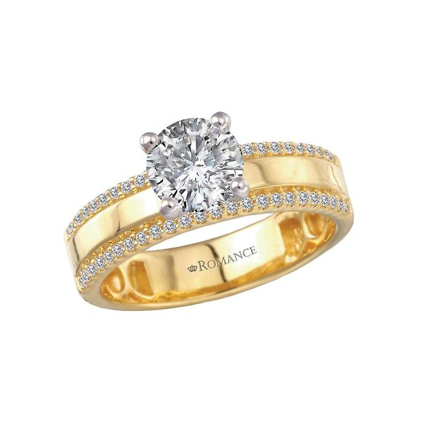 Wide Band Semi-Mounted Diamond Engagement Ring Van Adams Jewelers Snellville, GA