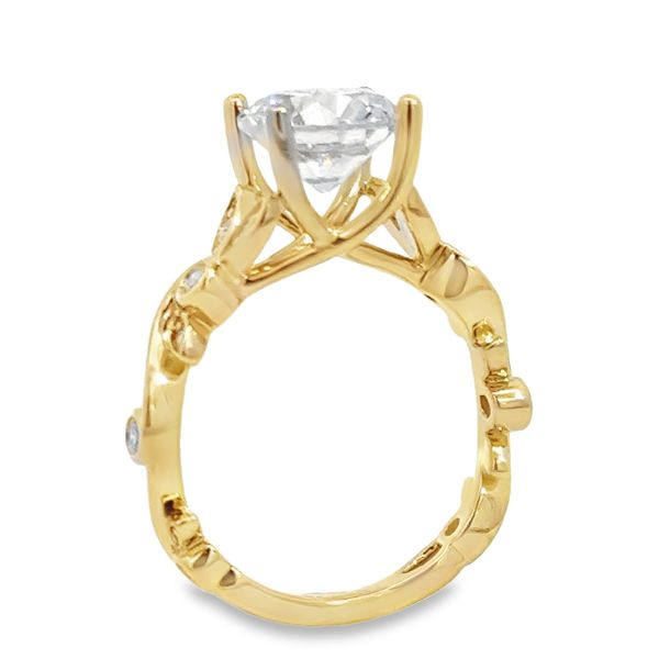 Yellow Gold Diamond Engagement Ring Image 2 Van Adams Jewelers Snellville, GA