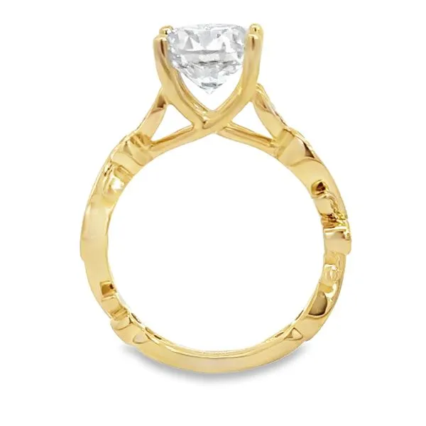 Yellow Gold Diamond Engagement Ring Image 3 Van Adams Jewelers Snellville, GA