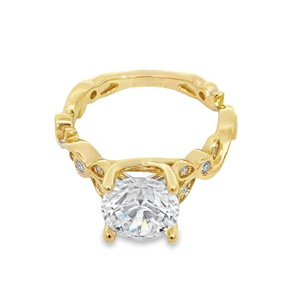 Yellow Gold Diamond Engagement Ring Van Adams Jewelers Snellville, GA