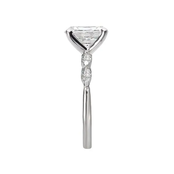 14K White Gold  Diamond Engagement Ring Setting Image 4 Van Adams Jewelers Snellville, GA