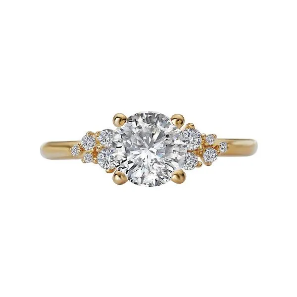 Romance Diamond Semi-Mount Engagement Ring Image 4 Van Adams Jewelers Snellville, GA