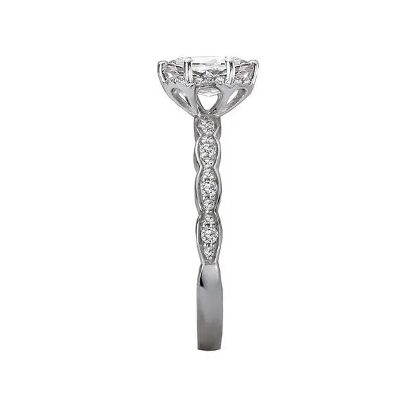 Romance Halo Semi-Mount Diamond Ring Image 3 Van Adams Jewelers Snellville, GA