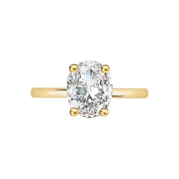 Romance Diamond Hidden Halo Engagement Ring Image 4 Van Adams Jewelers Snellville, GA