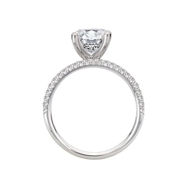 Romance Split Row Semi-Mount Engagement Ring Image 2 Van Adams Jewelers Snellville, GA