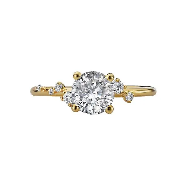 Romance Diamond Semi-Mount Engagement Ring Image 4 Van Adams Jewelers Snellville, GA